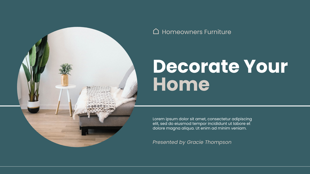 Decorate Your Home Presentation | Presentation Template