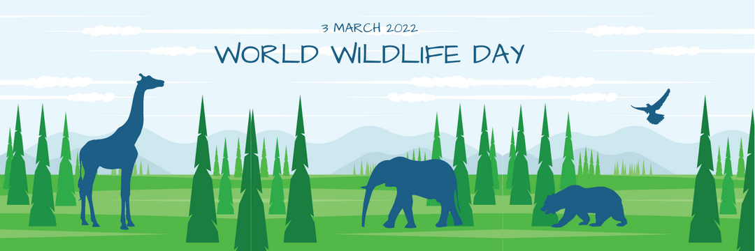 Twitter Header template: Forest Illustration World Wildlife Day Twitter Header (Created by Visual Paradigm Online's Twitter Header maker)