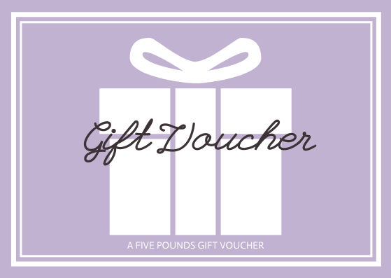 Gift Card template: Five Pounds Gift Card (Created by InfoART's Gift Card maker)