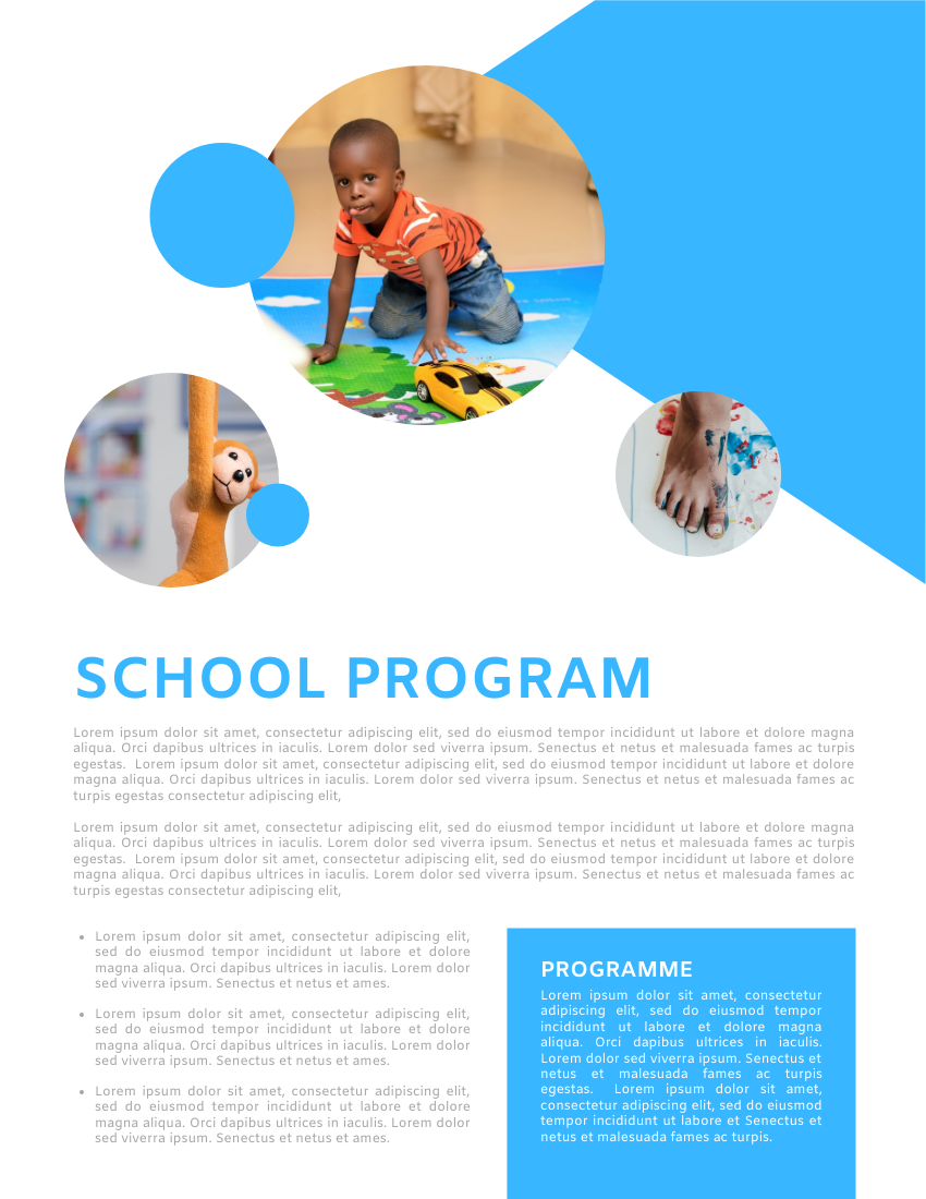 Prospectuses template: Professional Kindergarten Prospectus (Created by Visual Paradigm Online's Prospectuses maker)