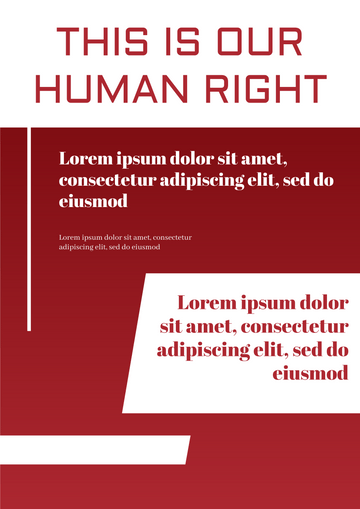 Poster template: Human Right Poster (Created by Visual Paradigm Online's Poster maker)