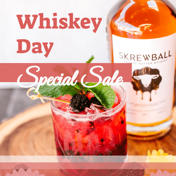 Editable instagramposts template:Whiskey Day Special Sale Instagram Post In Red Colour Tone