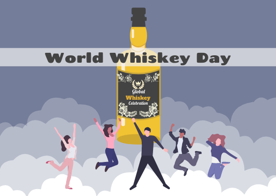 Postcard template: Global Whisky Celebration Postcard (Created by Visual Paradigm Online's Postcard maker)