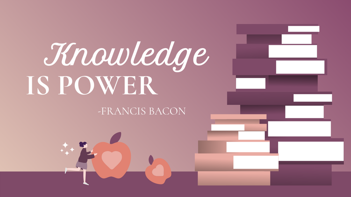Twitter Post template: Knowledge Is Power Quote Twitter Post (Created by InfoART's Twitter Post maker)