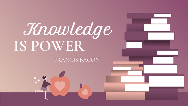 Twitter Post template: Knowledge Is Power Quote Twitter Post (Created by InfoART's  marker)
