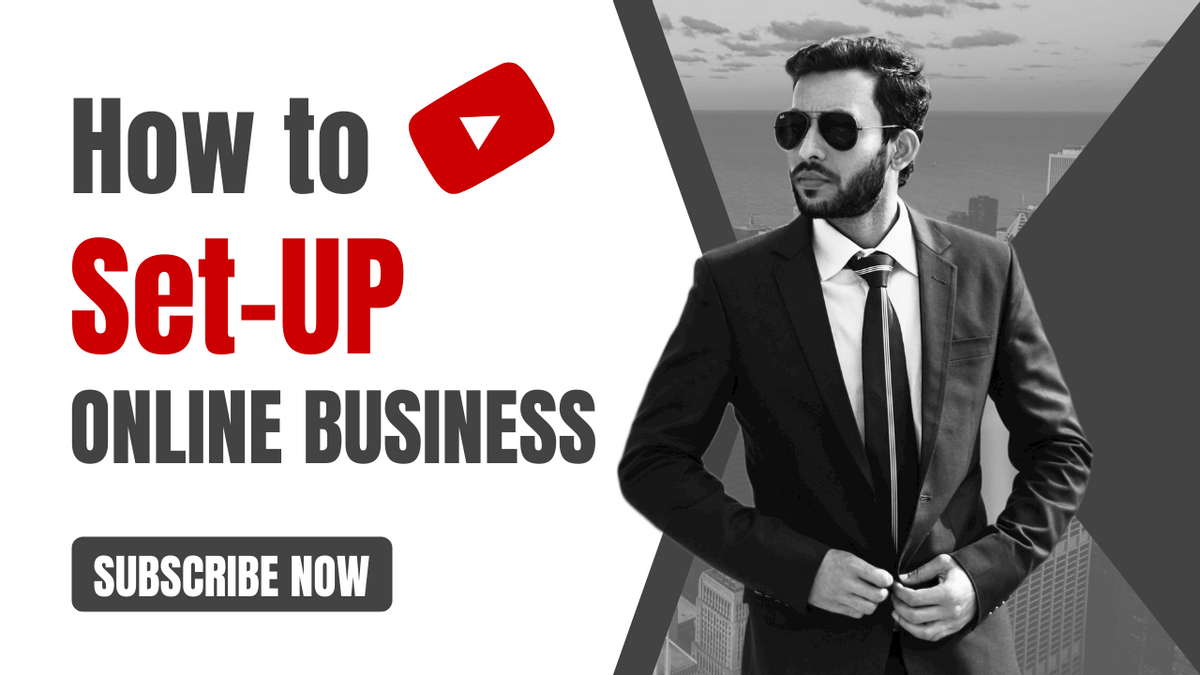 YouTube Thumbnail template: Set Up Business Intro YouTube Thumbnail (Created by Visual Paradigm Online's YouTube Thumbnail maker)