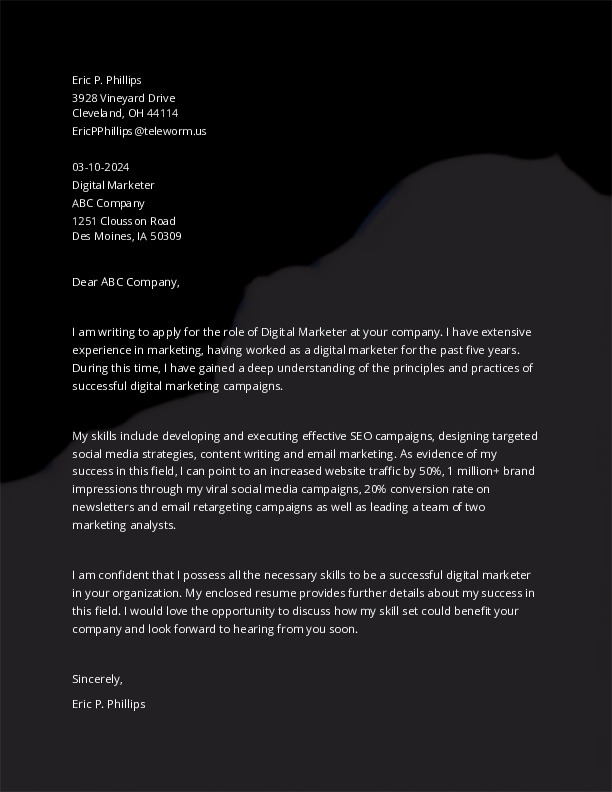 Professional Cover Letter Templates for 2024