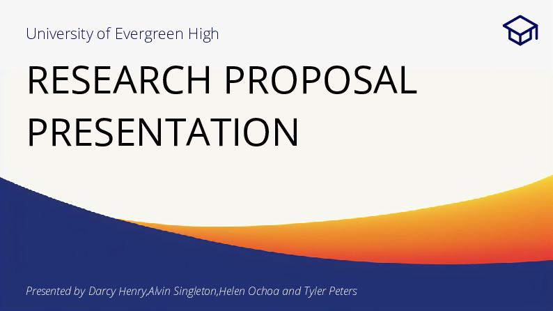 Research proposal presentation