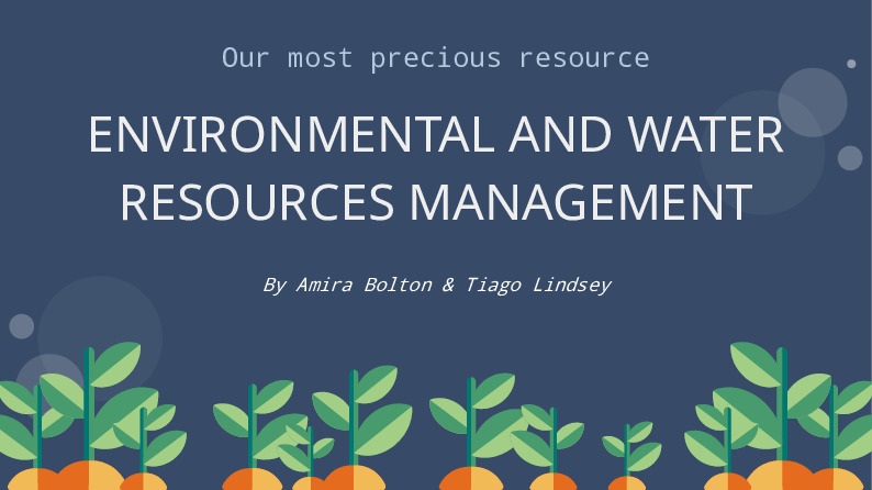 Water resource and management