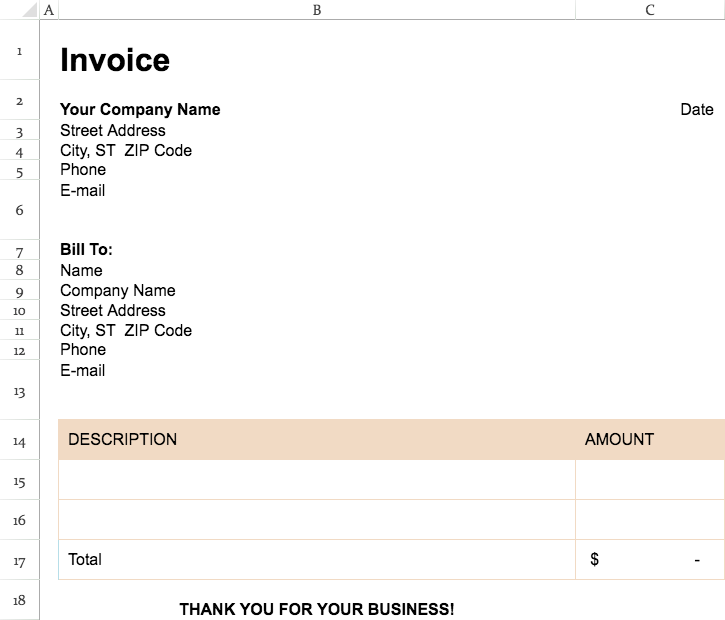 Invoice That Calculates Total (Simple)