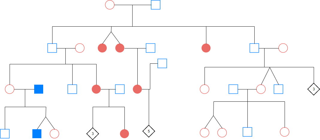 Pedigree chart example